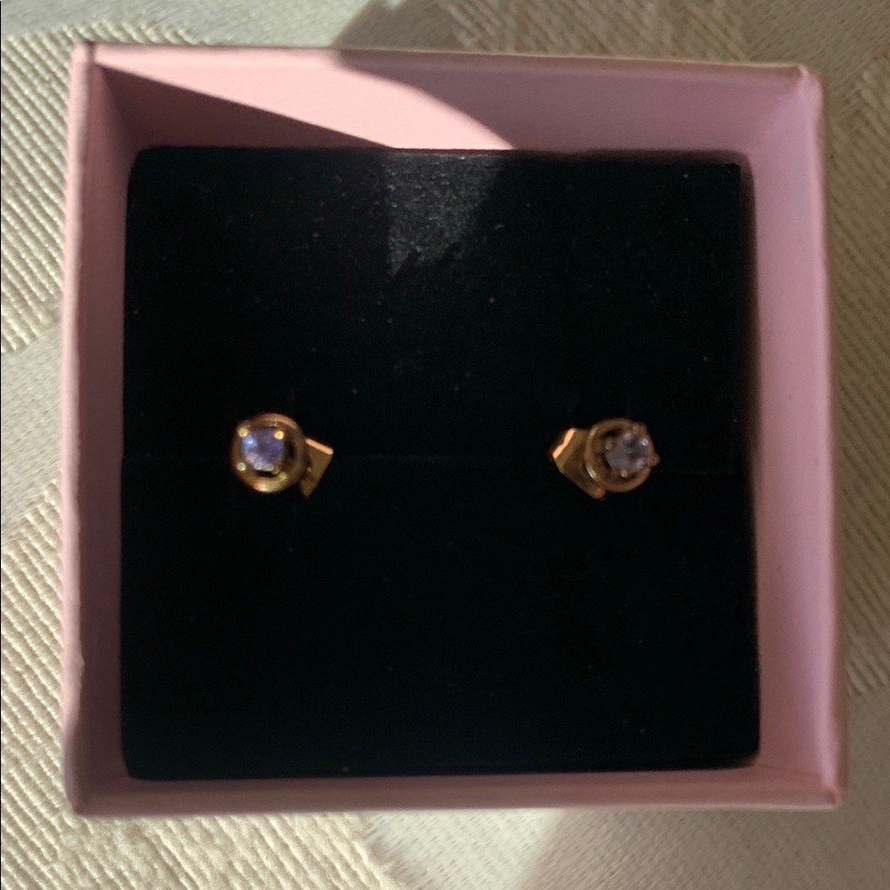 Gold and Silver Stud Earrings